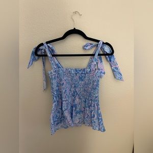 Lilly Pulitzer NWT Rivera Smocked Top